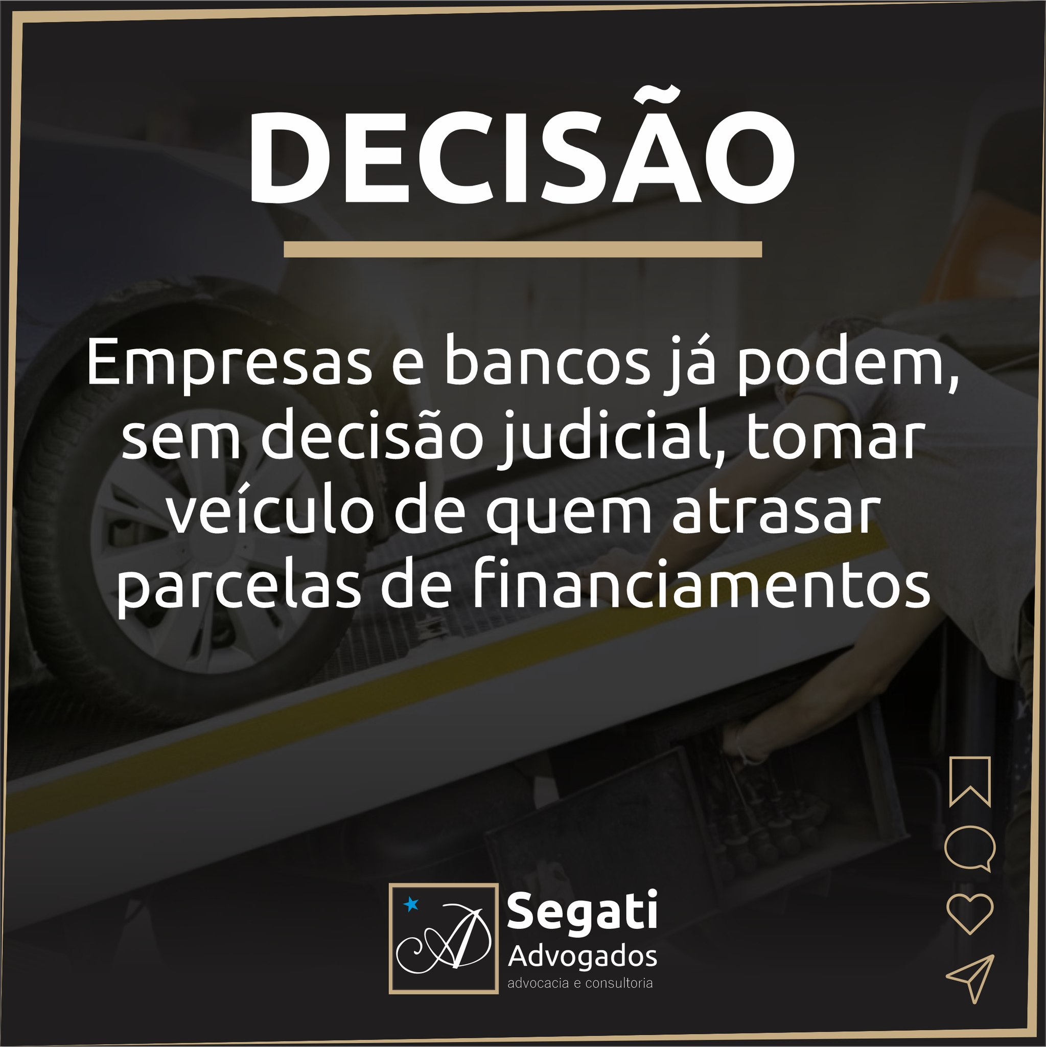 Empresas e bancos já podem, sem decisão judicial, tomar veículo de quem atrasar parcelas de financiamentos