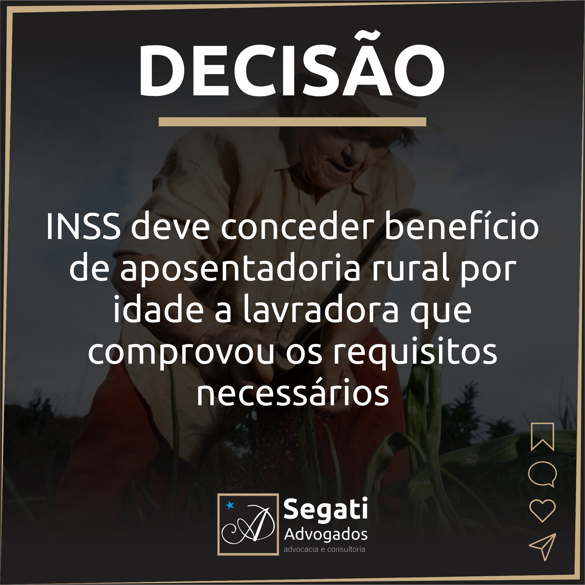 INSS deve conceder benefício de aposentadoria rural por idade a lavradora que comprovou os requisitos necessários