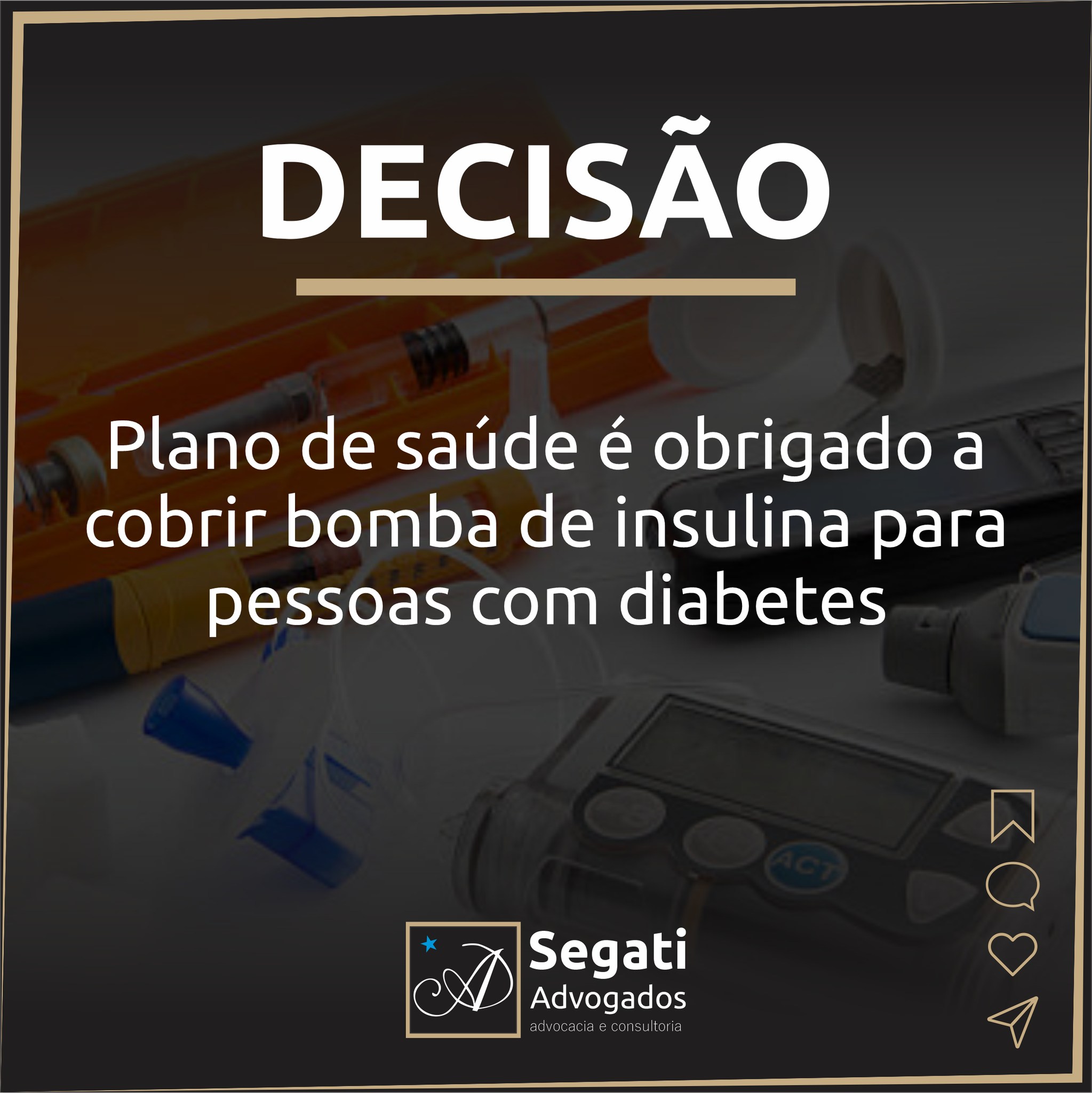 Plano de sa&uacute;de &eacute; obrigado a cobrir bomba de insulina para pessoas com diabetes