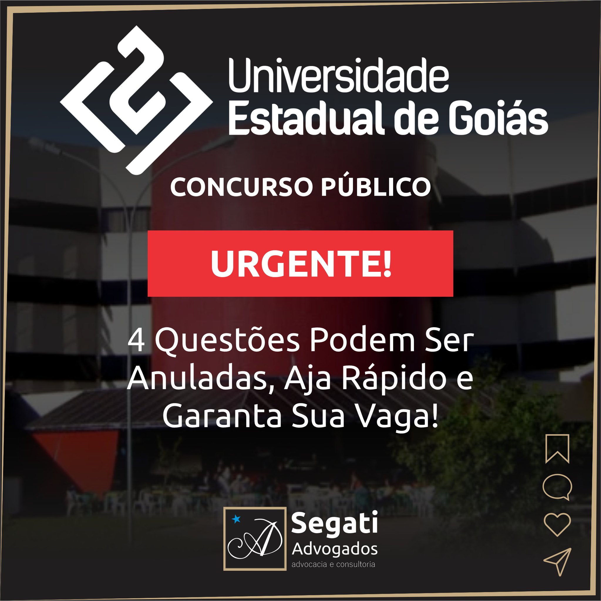 Concurso da UEG - 4 Quest&otilde;es podem ser anuladas, aja r&aacute;pido e garanta sua vaga!
