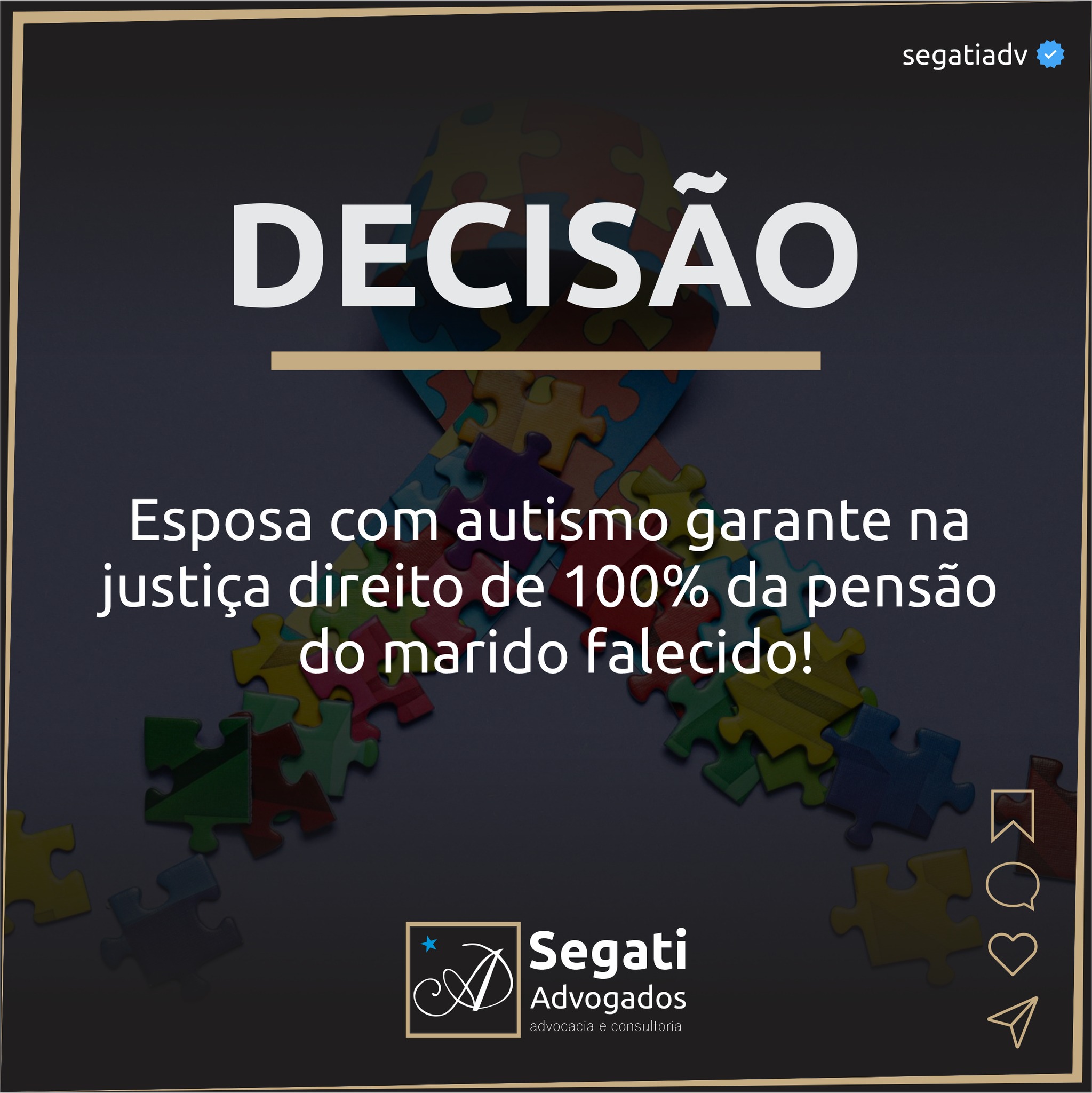 Esposa com autismo garante na  justi&ccedil;a direito de 100% da pens&atilde;o  do marido falecido!