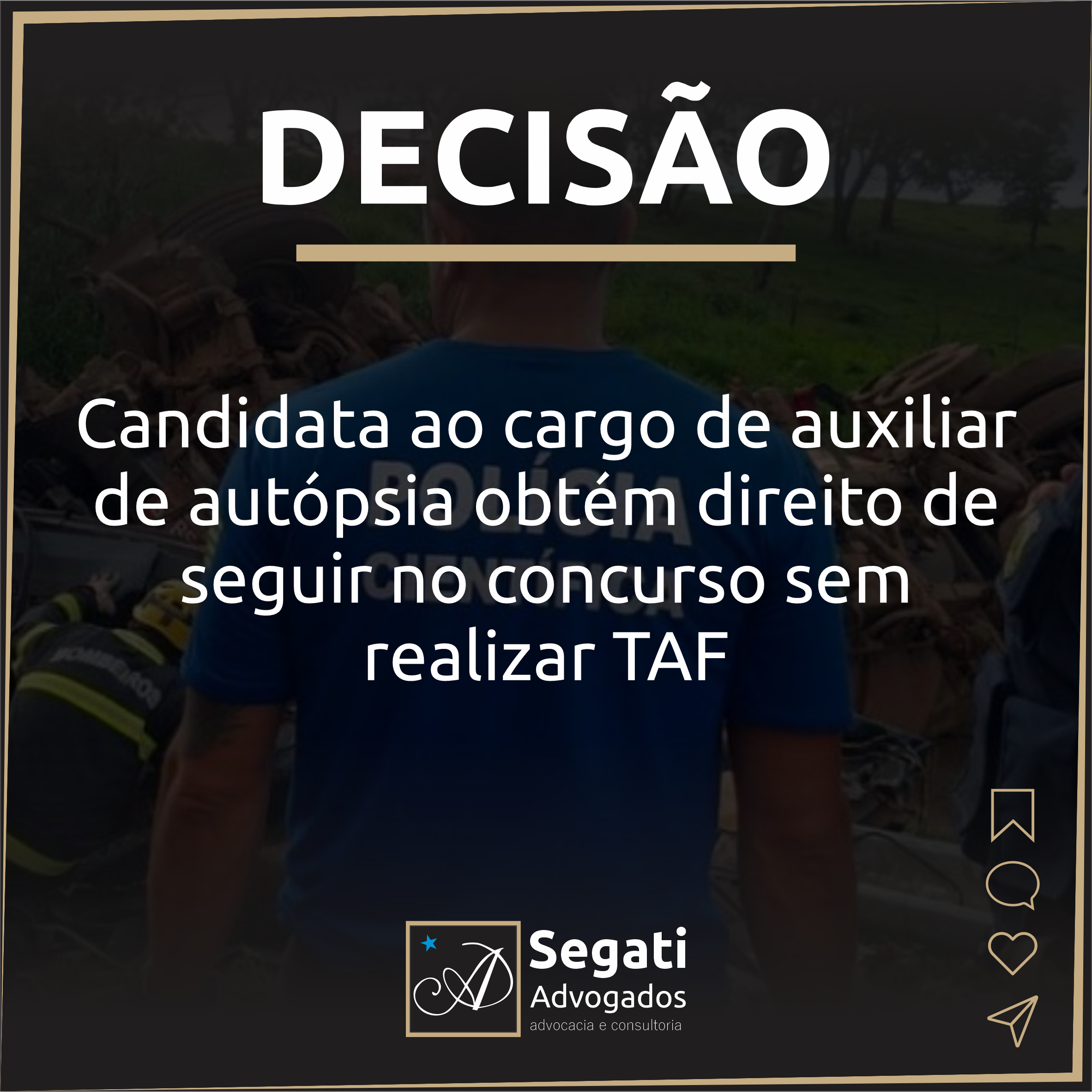 Candidato ao cargo de auxiliar de autópsia obtém direito de seguir no concurso da Policia Civil do Estado de Goiás sem realizar TAF (Teste de Aptidão Física)