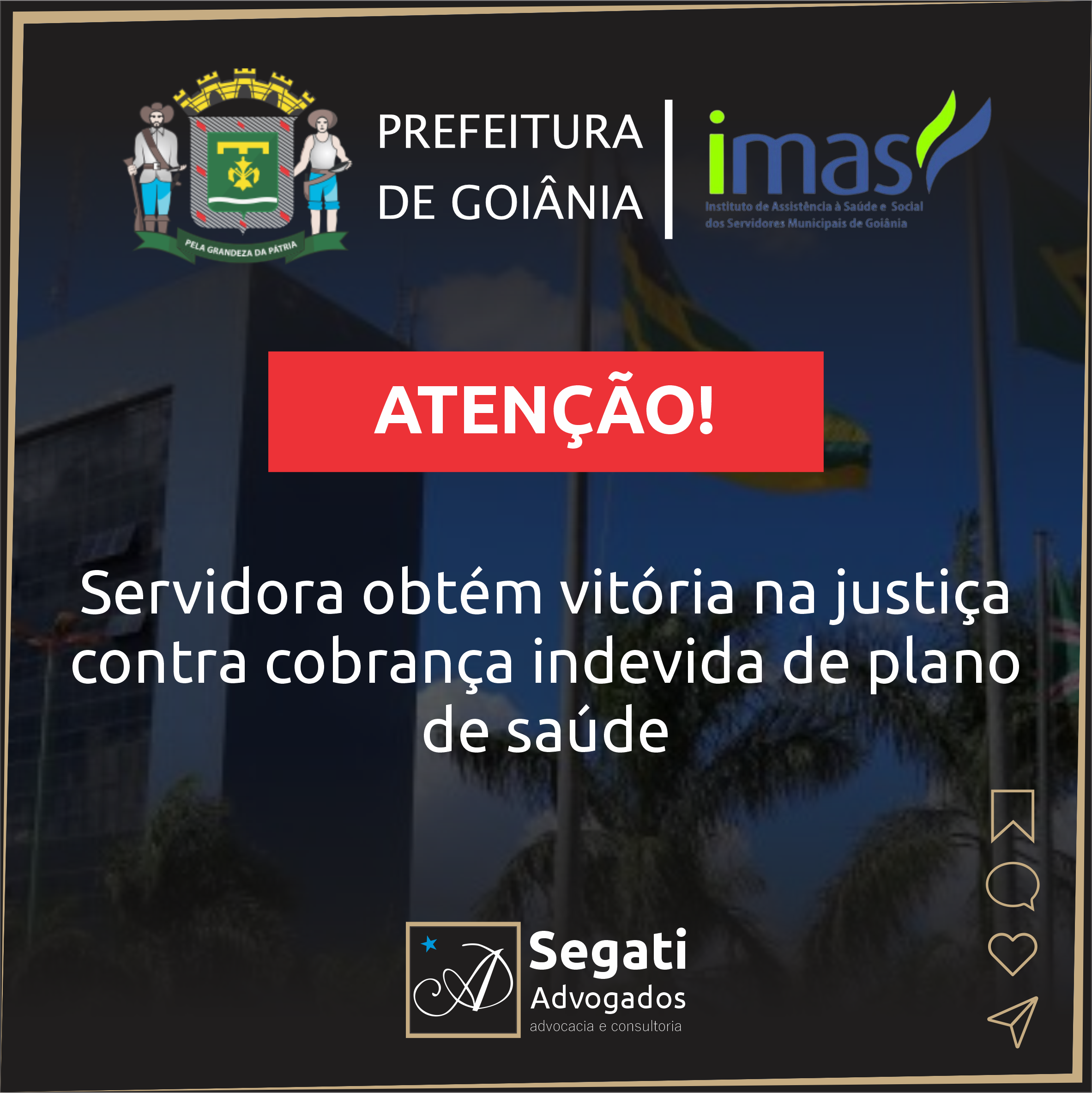 Servidora da Prefeitura de Goiânia obtém vitória na justiça contra cobrança indevida de plano de saúde IMAS