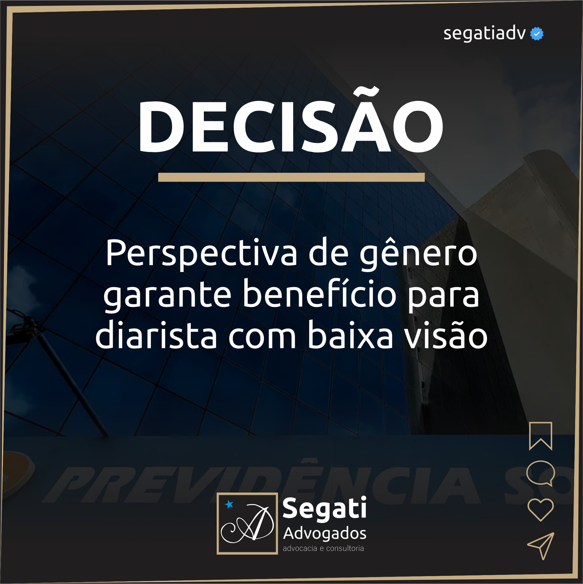 Perspectiva de g&ecirc;nero garante aux&iacute;lio por incapacidade a diarista com baixa vis&atilde;o
