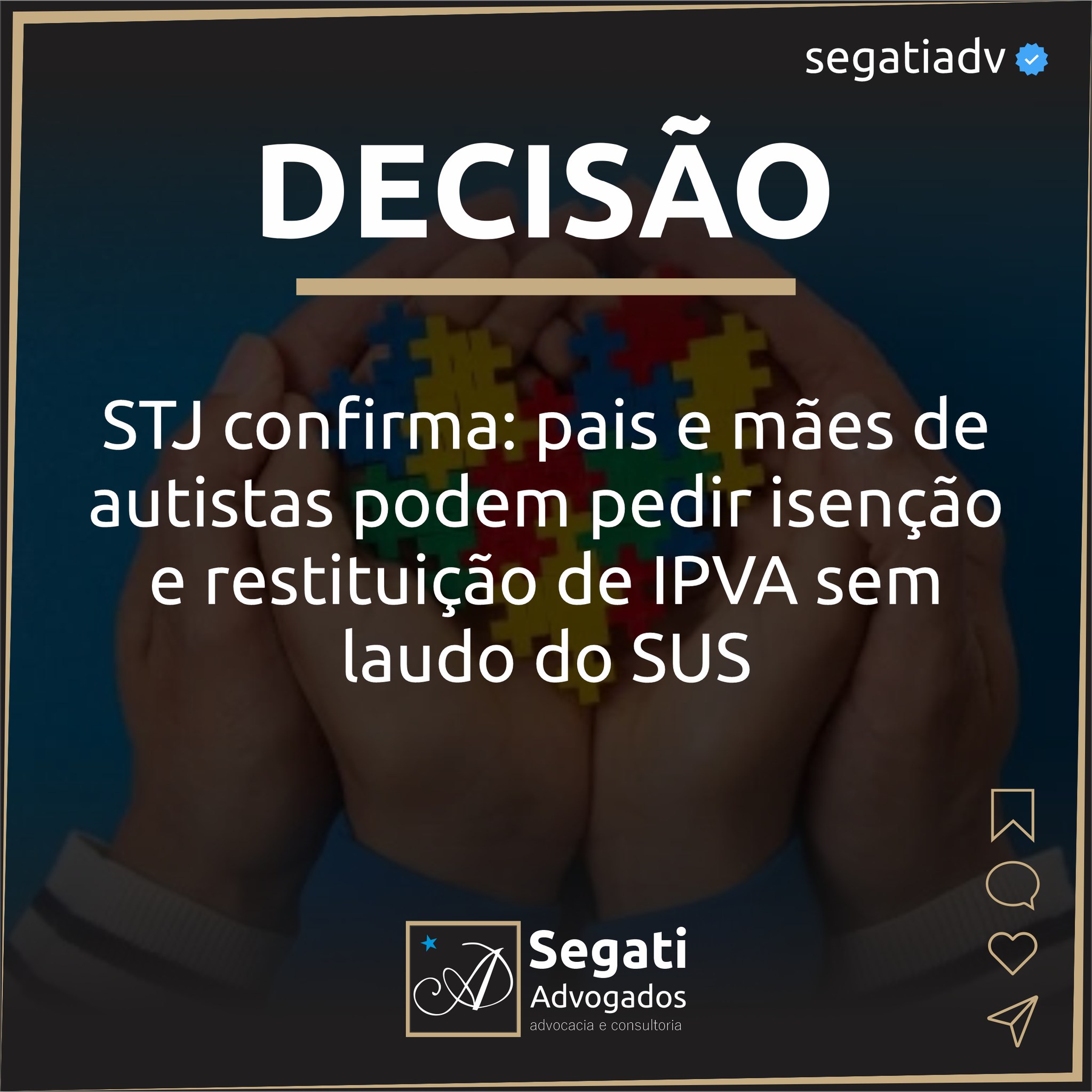 STJ confirma: pais e m&atilde;es de autistas podem pedir isen&ccedil;&atilde;o e restitui&ccedil;&atilde;o de IPVA sem laudo do SUS