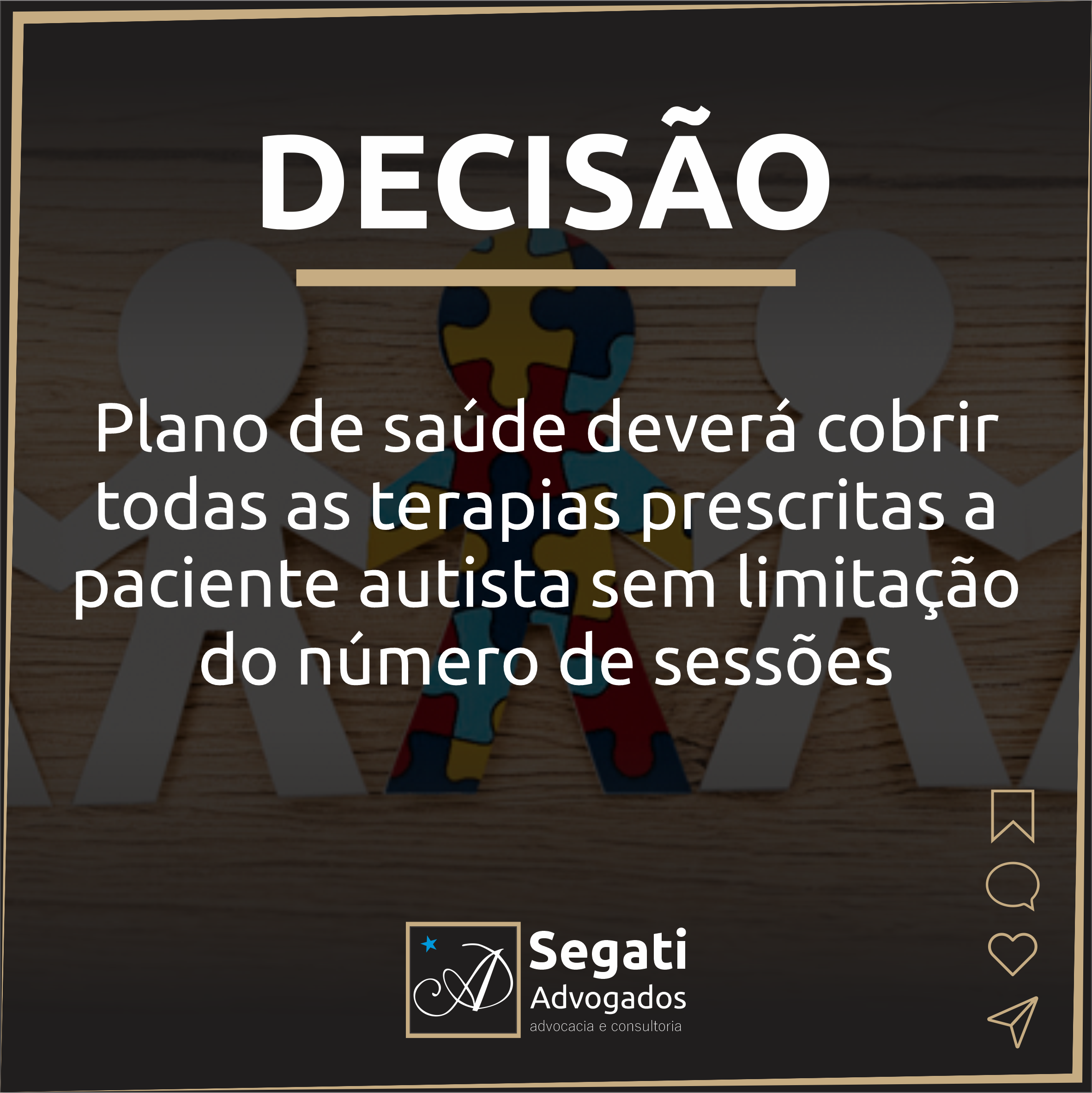 Plano de saúde deverá cobrir todas as terapias prescritas a paciente autista sem limitação do número de sessões