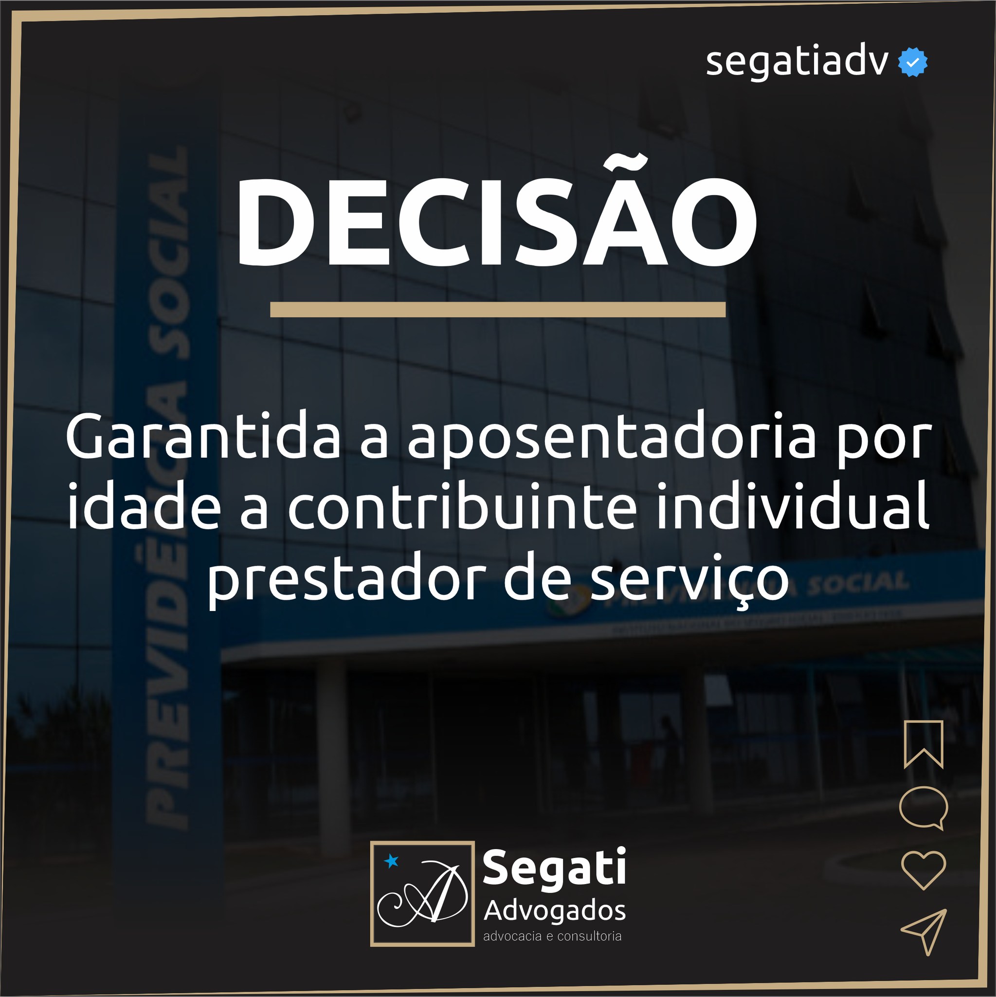 Garantida a aposentadoria p&oacute;r idade a contribuinte individual prestador de servi&ccedil;o