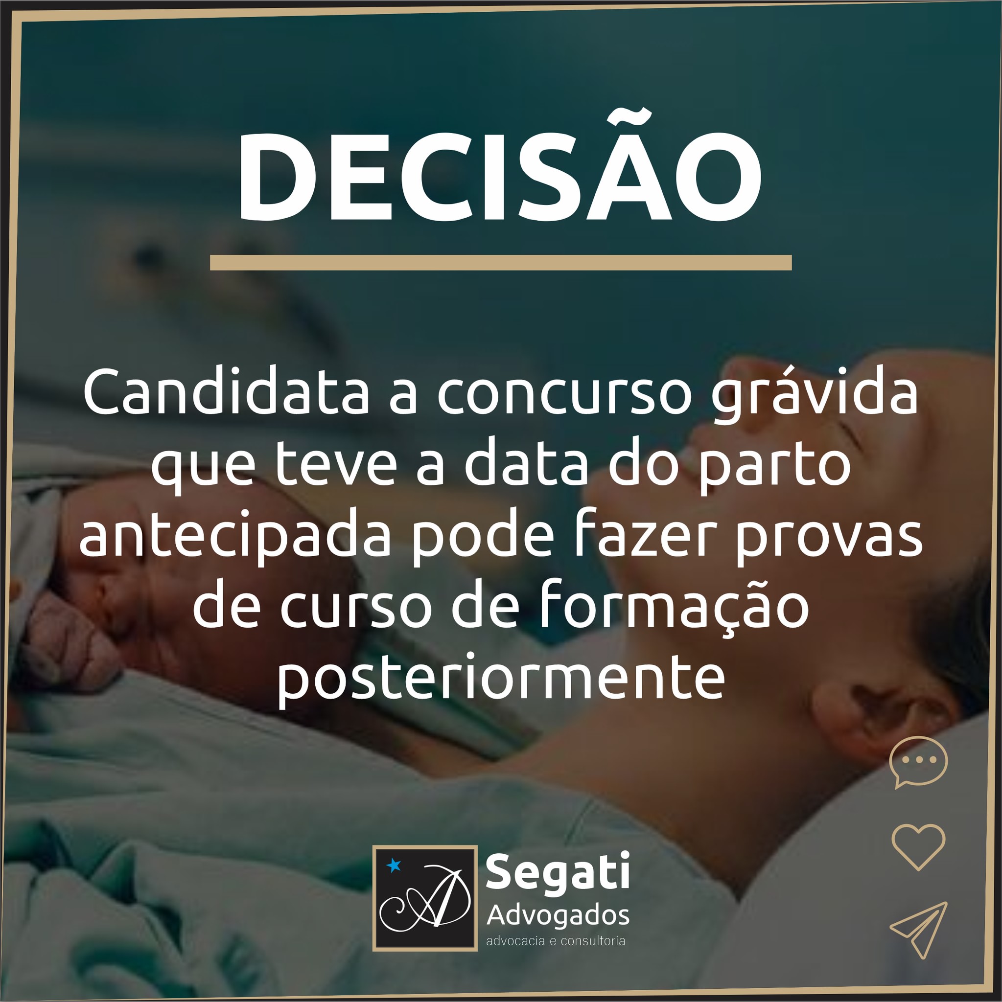 Candidata a concurso grávida que teve a data do parto antecipada pode fazer provas de curso de formação posteriormente