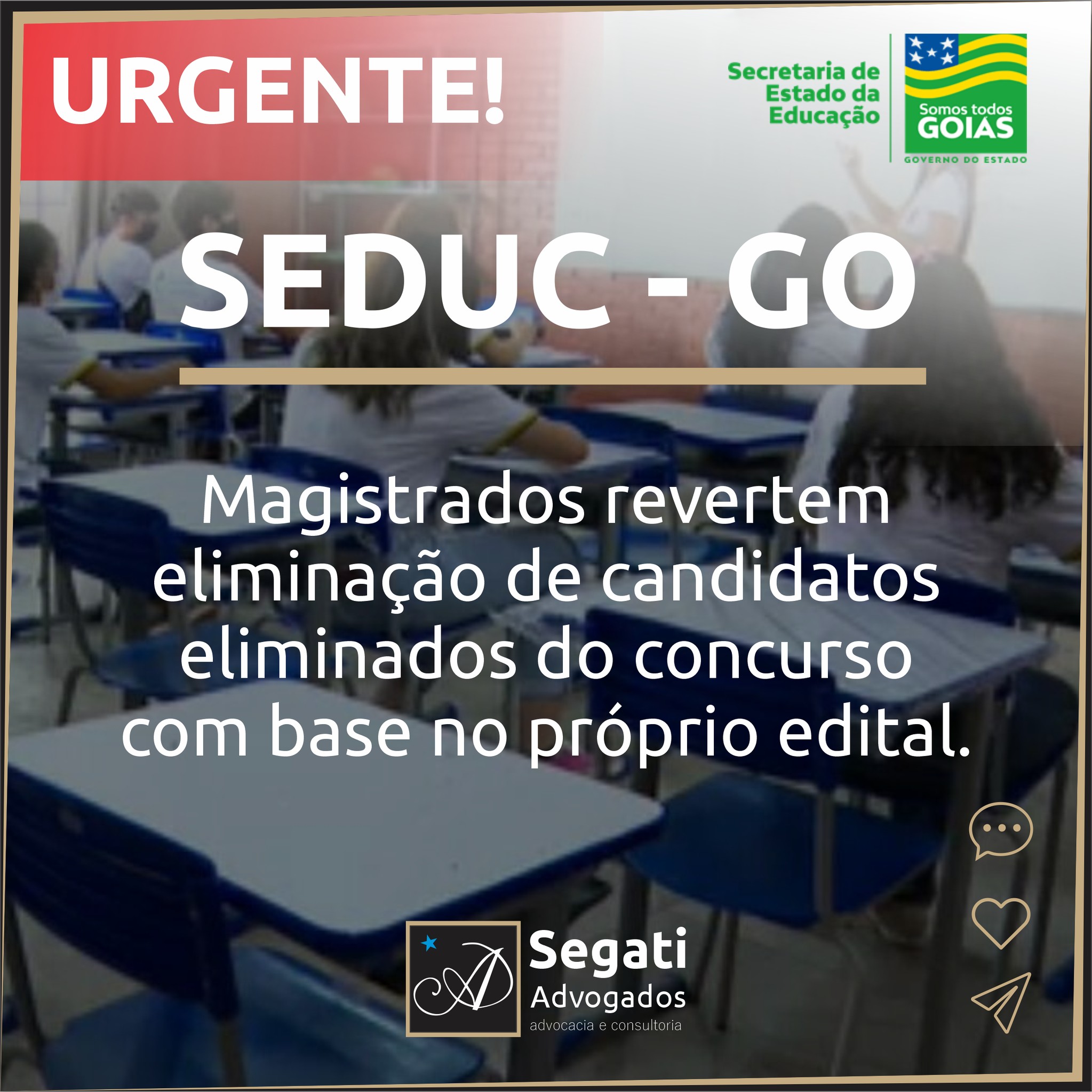 SEDUC-GO Candidatos conseguem retorno ao concurso após decisão judicial
